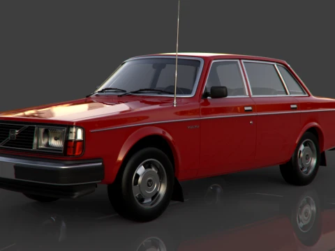 Volvo 244 sedan 3D Model