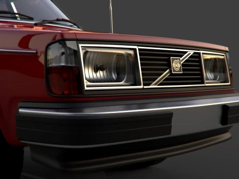 Volvo 244 sedan 3D Model
