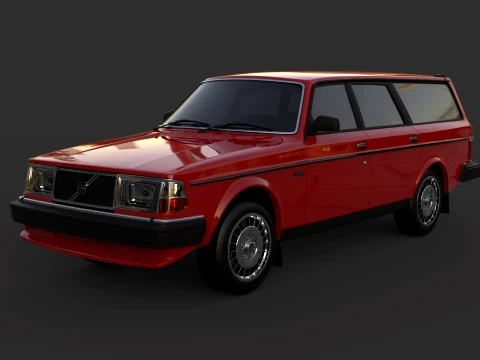 Volvo 245 wagon 3D Model