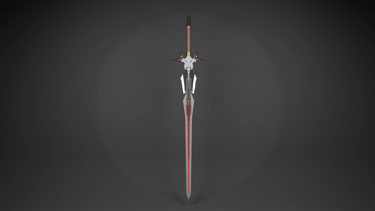 Two-handed sword 3D Model .c4d .max .obj .3ds .fbx .stl .blend 