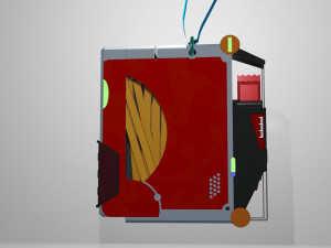Futuristic food container 3D 모델
