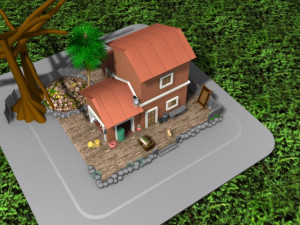 village house 3D Model