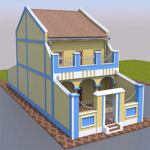 victorianhouse 3D Model .c4d .max .obj .3ds .fbx .stl .blend 
