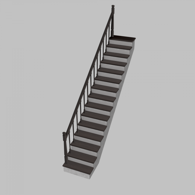 stairs 3D Модель .c4d .max .obj .3ds .fbx .stl .blend 