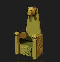 throne 3D Model .c4d .max .obj .3ds .fbx .stl .blend