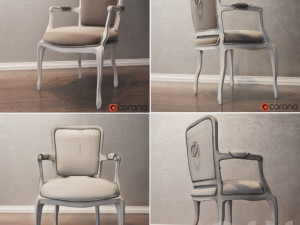dialma brown chair 3D 模型