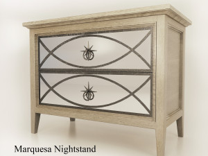 marquesa nightstand bernhardt 3D Model