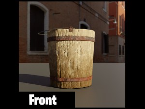 medieval bucket 3D 모델