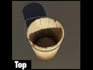medieval bucket 3D 모델