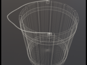 medieval bucket 3D 모델