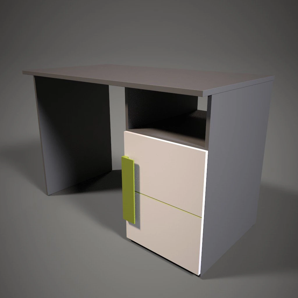 bedroom desk 3D Model .c4d .max .obj .3ds .fbx .stl .blend 