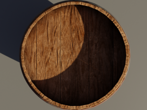 medieval wooden barrel Modèle 3D
