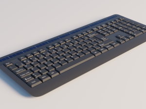 generic wireless keyboard 3D Модель