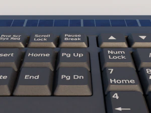generic wireless keyboard 3D Model