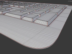 generic wireless keyboard 3D Model