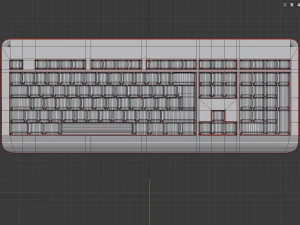 generic wireless keyboard 3D Model