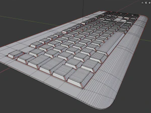 generic wireless keyboard 3D Model