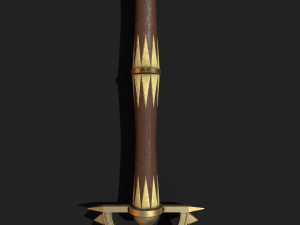 zweihander 3D मॉडल