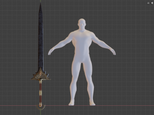 zweihander 3D मॉडल
