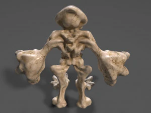 alien 3D Print Model