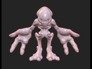 alien 3D Print Model