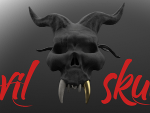 evil skull 3D Model