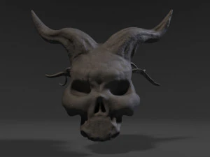 b&ouml;ser Sch&auml;del 3D Modell