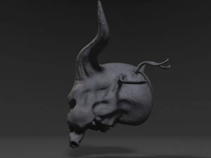 b&ouml;ser Sch&auml;del 3D Modell
