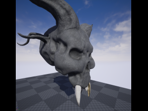 evil skull Modèle 3D
