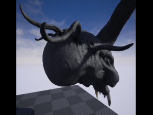 evil skull Modèle 3D
