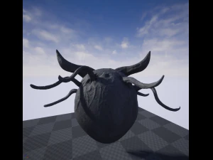 b&ouml;ser Sch&auml;del 3D Modell