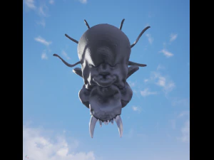 b&ouml;ser Sch&auml;del 3D Modell