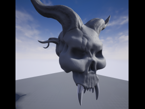 evil skull Modèle 3D