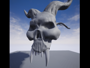 evil skull Modèle 3D