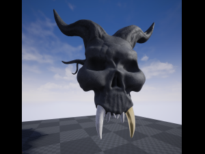 evil skull Modèle 3D