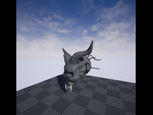 evil skull Modèle 3D
