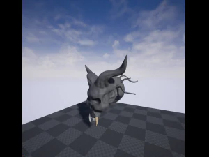 b&ouml;ser Sch&auml;del 3D Modell
