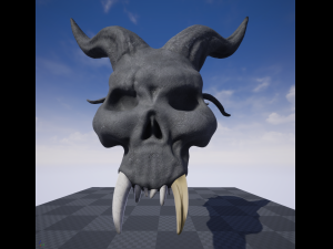 evil skull Modèle 3D