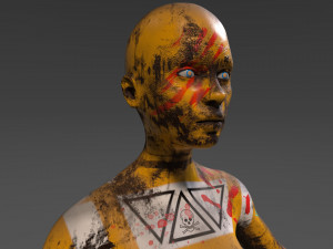 android tribe girl 3D Model