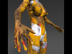 android tribe girl 3D Модель