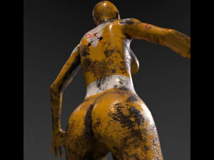 android tribe girl 3D Model