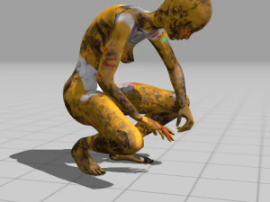 android tribe girl 3D Model