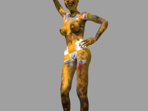 android tribe girl 3D Модель