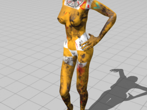 android tribe girl 3D Модель