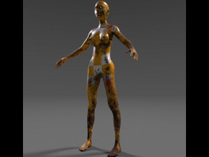 android tribe girl 3D Модель