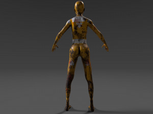 android tribe girl 3D Модель