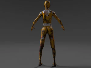 android tribe girl 3D Model