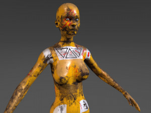 android tribe girl 3D Модель