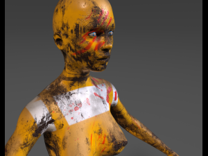 android tribe girl 3D Модель