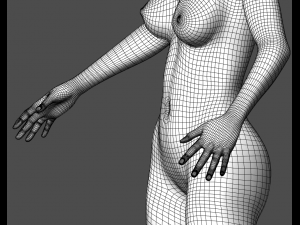 android tribe girl 3D Модель